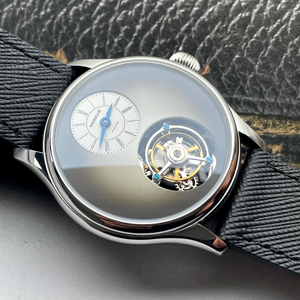 Merkur 100% Tourbillon Watch Fritillaria Dial - Image 3