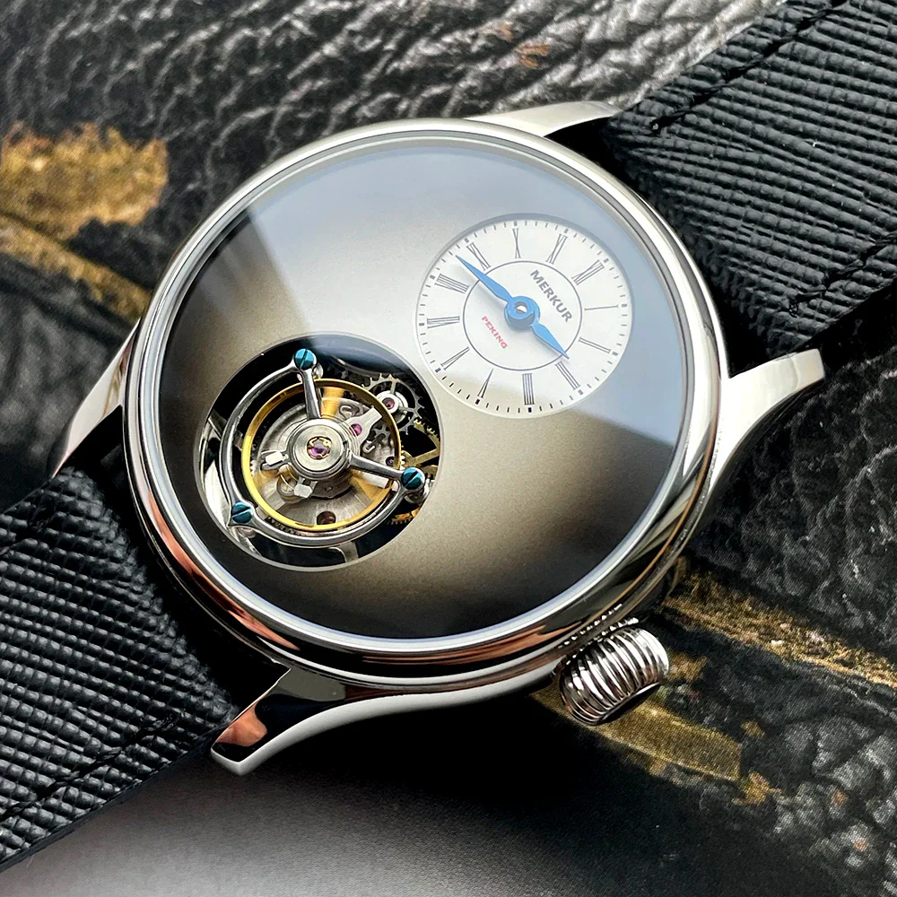 Merkur 100% Tourbillon Watch Fritillaria Dial - Image 4
