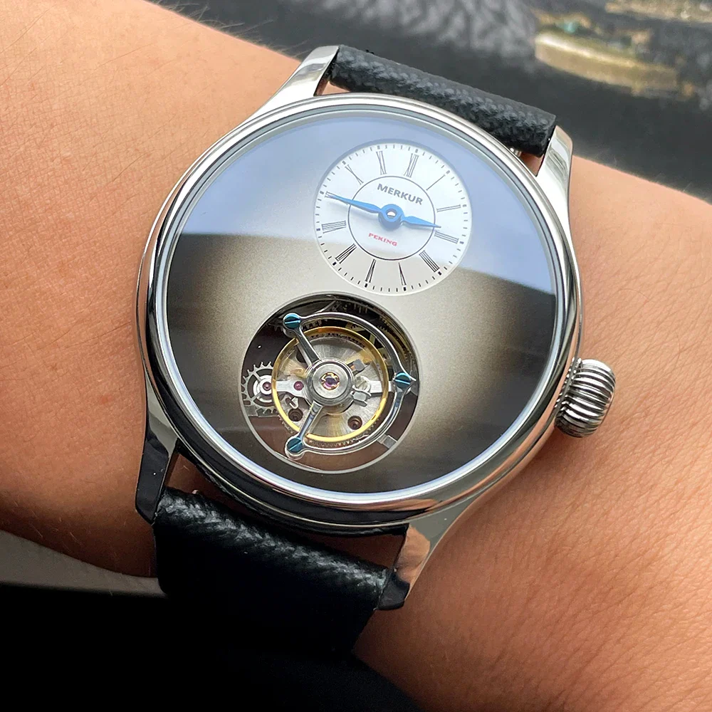 Merkur 100% Tourbillon Watch Fritillaria Dial - Image 5
