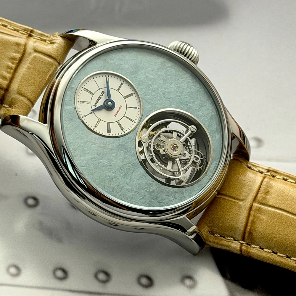 Merkur 100% Tourbillon Watch Natural Stone Dial - Image 7