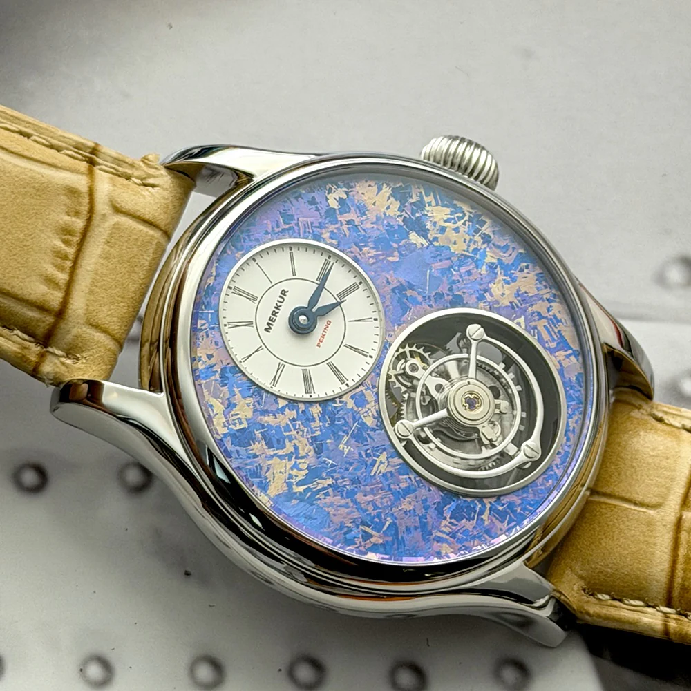 Merkur 100% Tourbillon Watch Natural Stone Dial - Image 8