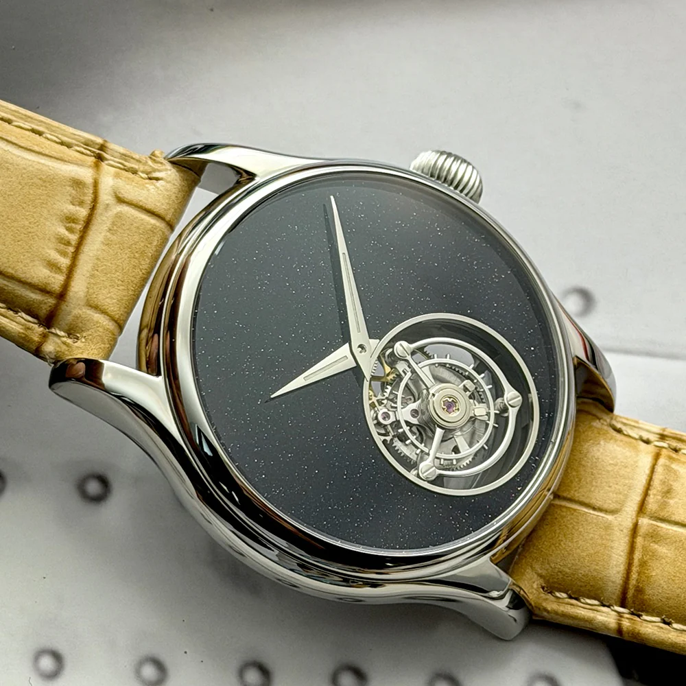 Merkur 100% Tourbillon Watch Natural Stone Dial - Image 9