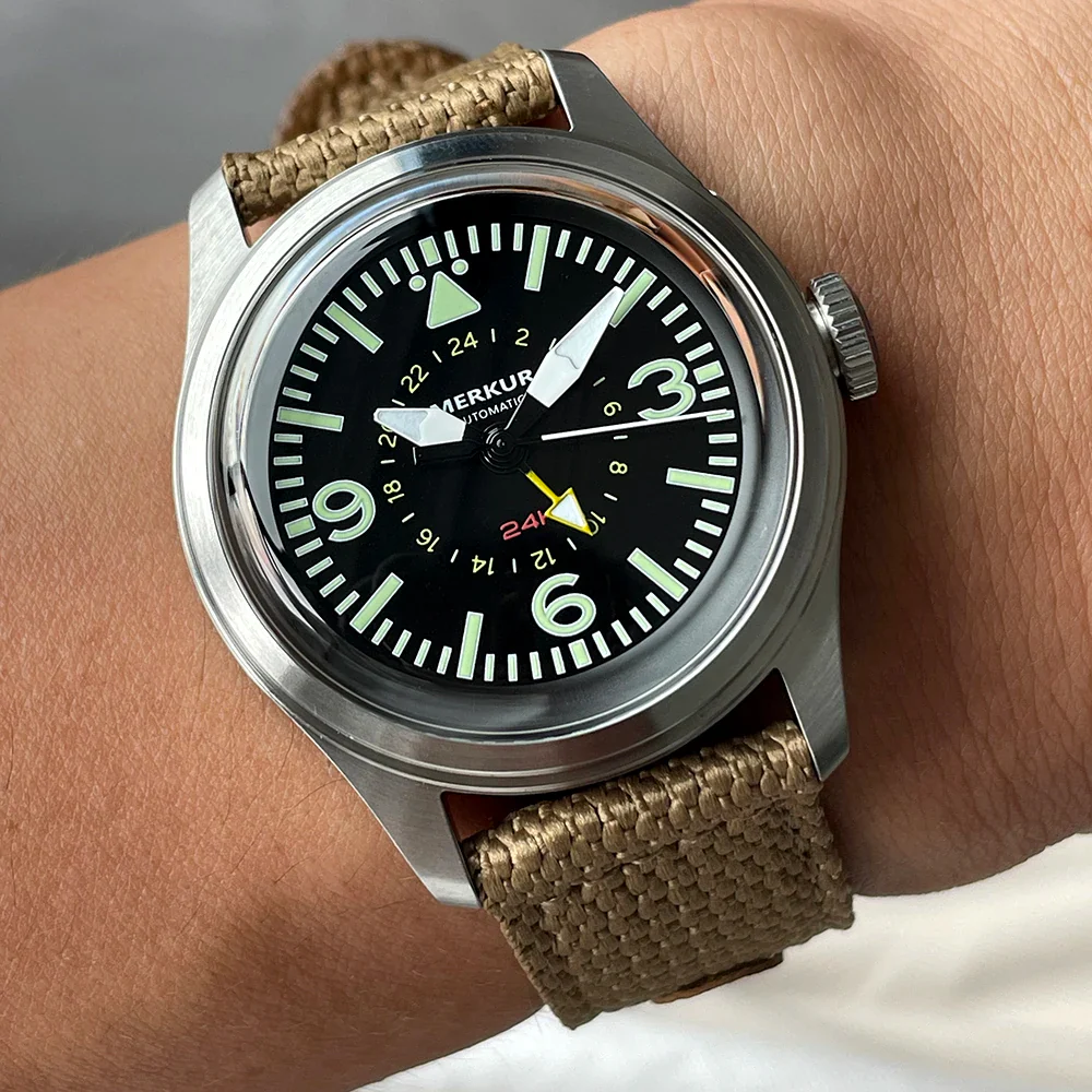 Merkur Pilot 24H Automatic Watch - Image 5