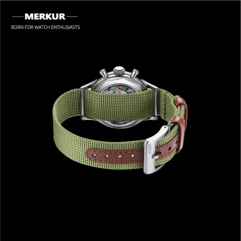 Merkur Red Star Chronograph Ivory - Image 4