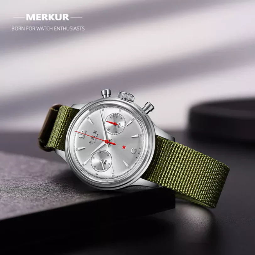 Merkur Red Star Chronograph Ivory - Image 5