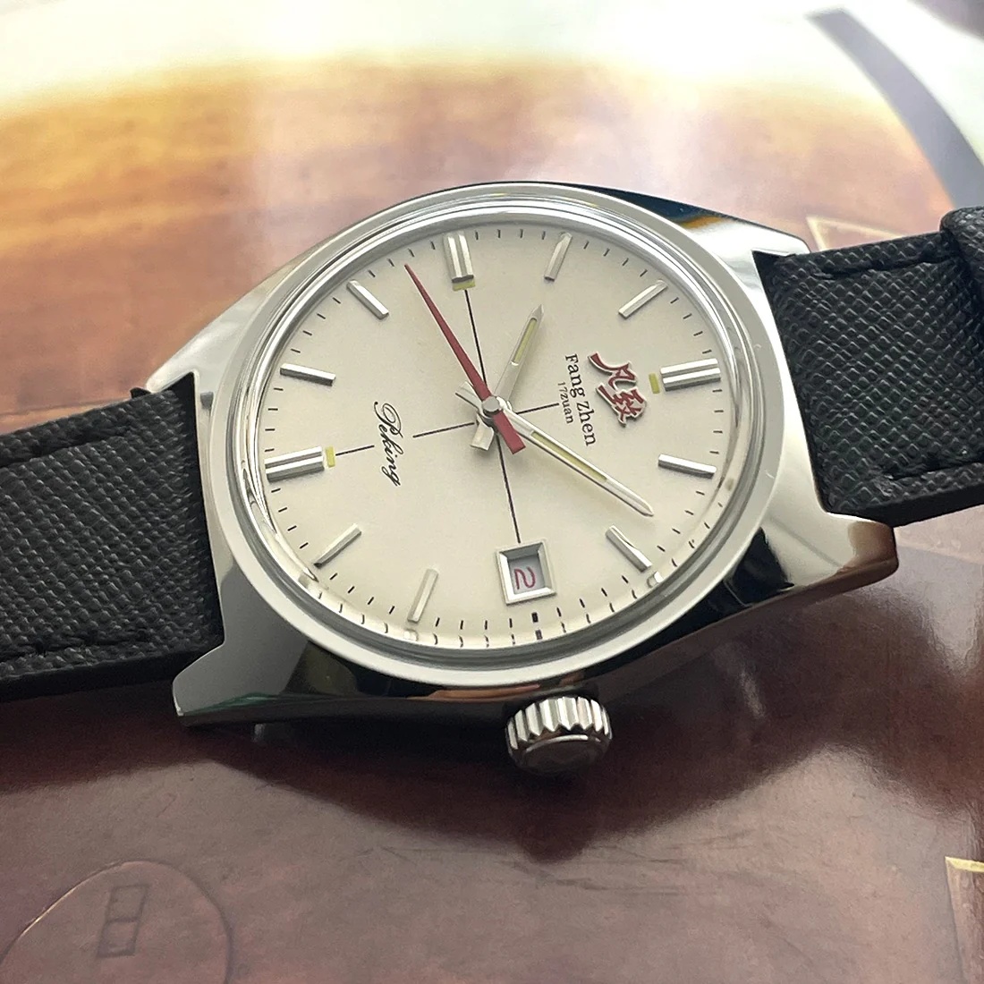 Merkur Salmon Dial Watch - Image 3