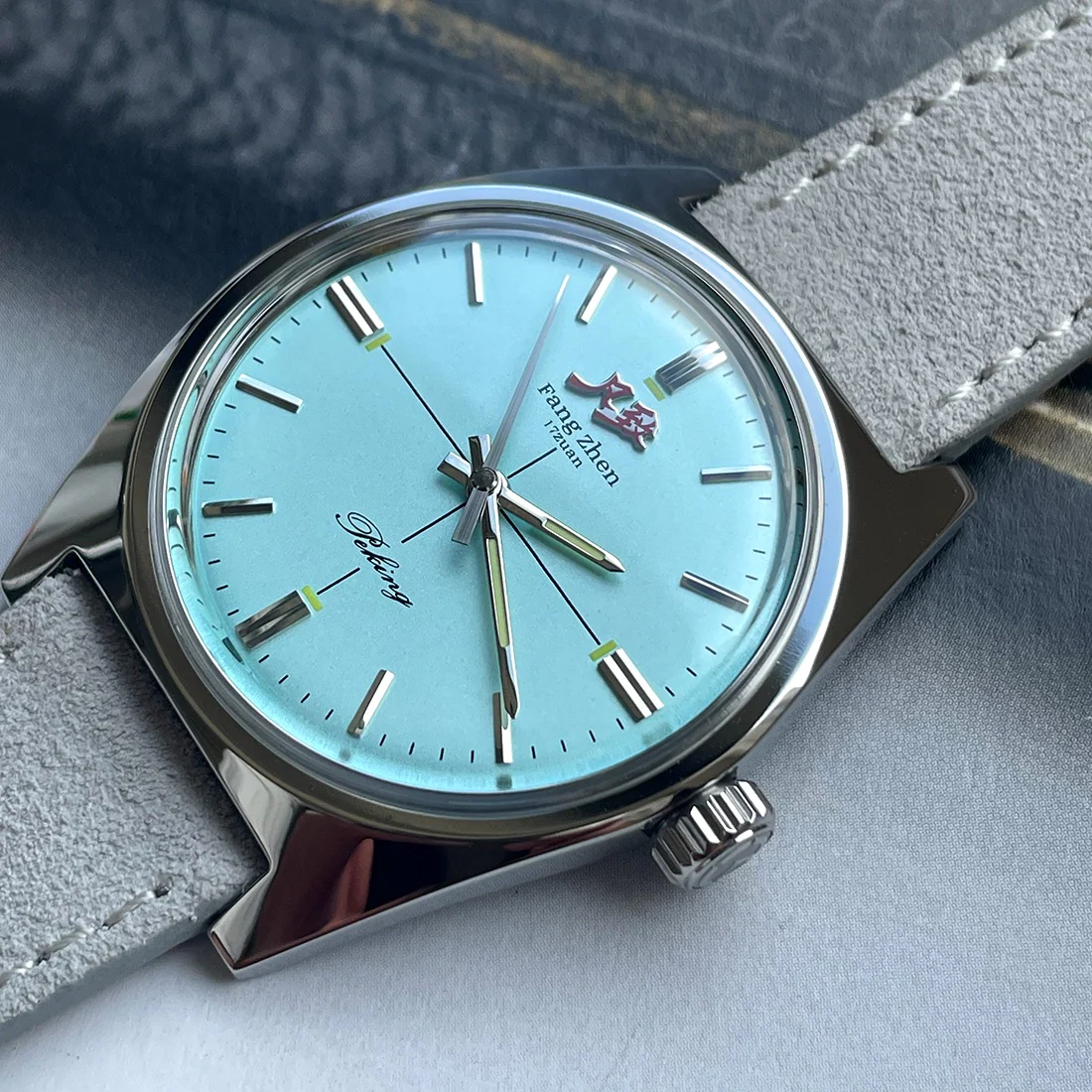 Merkur Salmon Dial Watch - Image 4