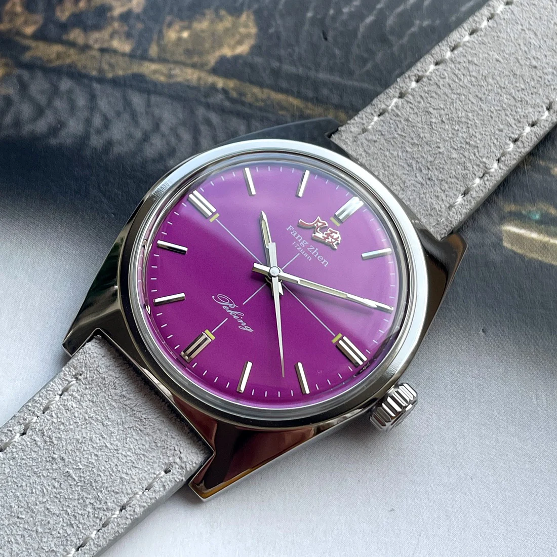 Merkur Salmon Dial Watch - Image 5