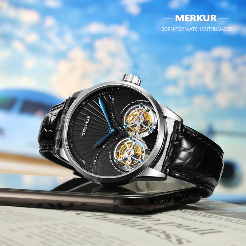 Pierre Paulin Double Tourbillon Shell Blue - Image 4