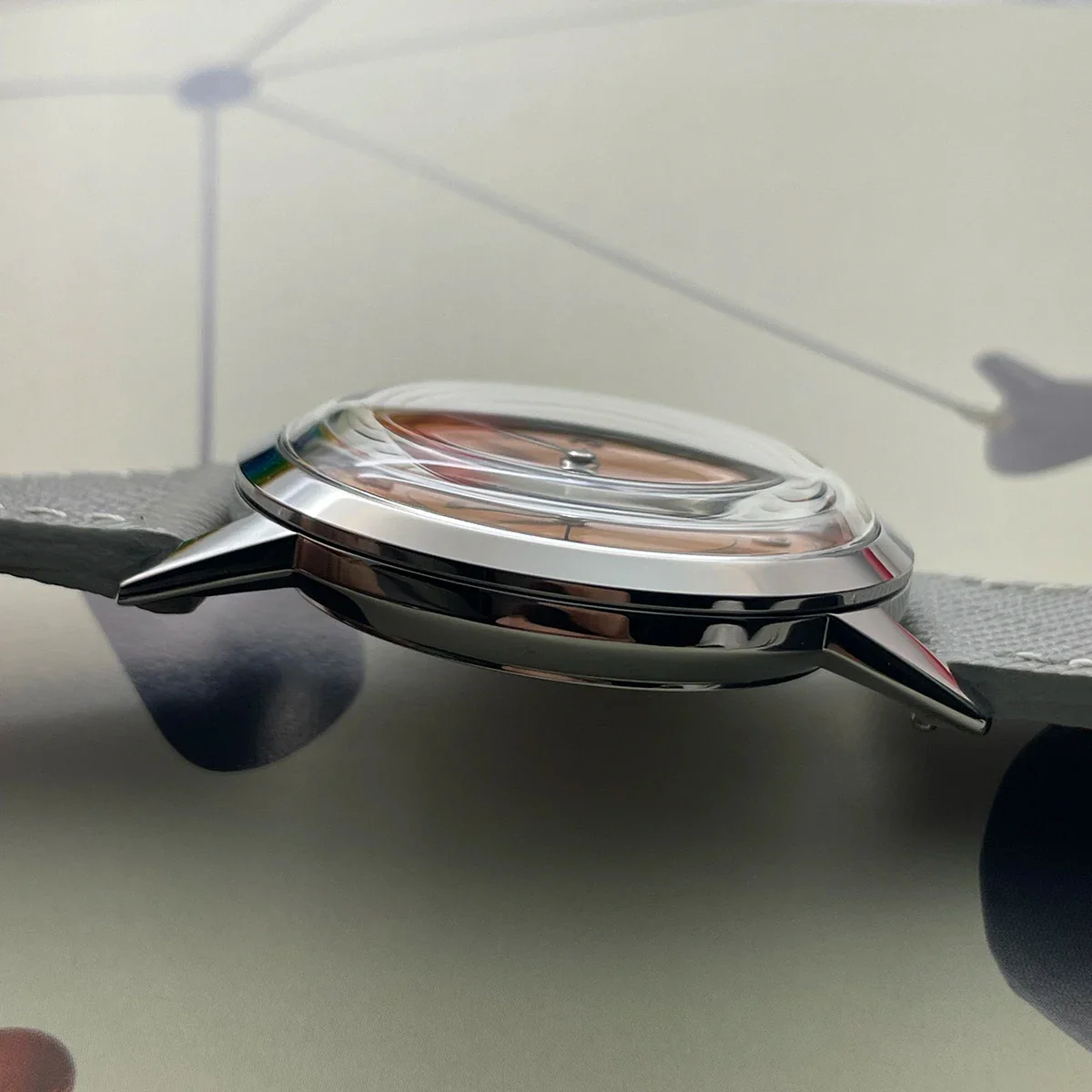 Pierre Paulin Salmon Dial Watch thinner Case - Image 3