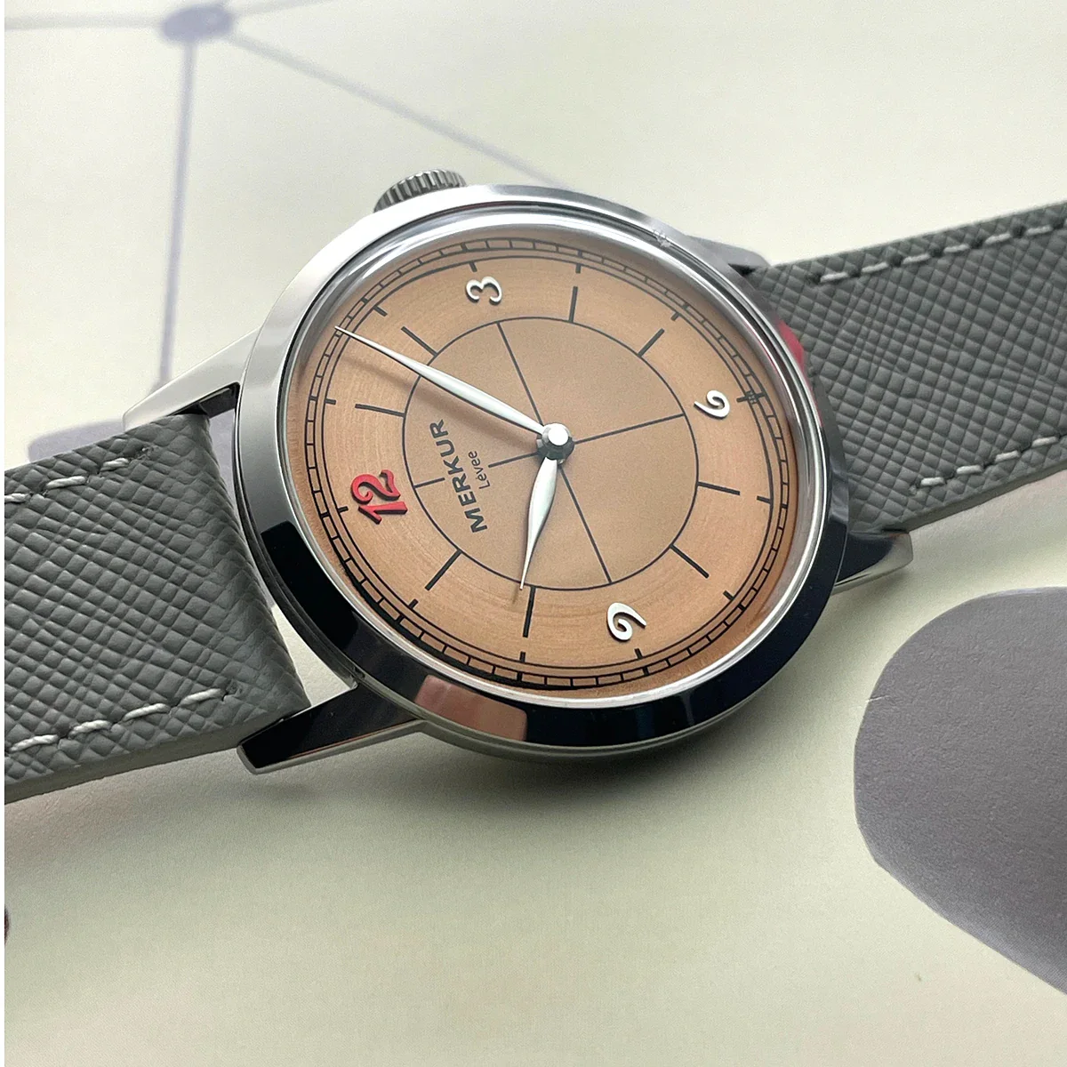 Pierre Paulin Salmon Dial Watch thinner Case - Image 4