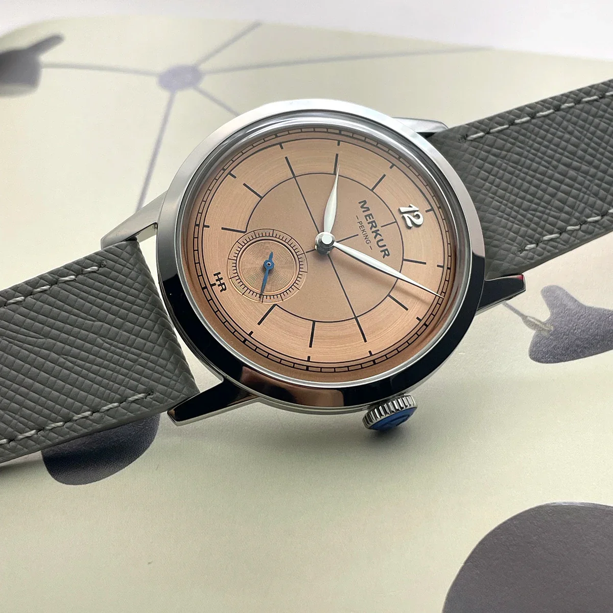 Pierre Paulin Salmon Dial Watch thinner Case - Image 5