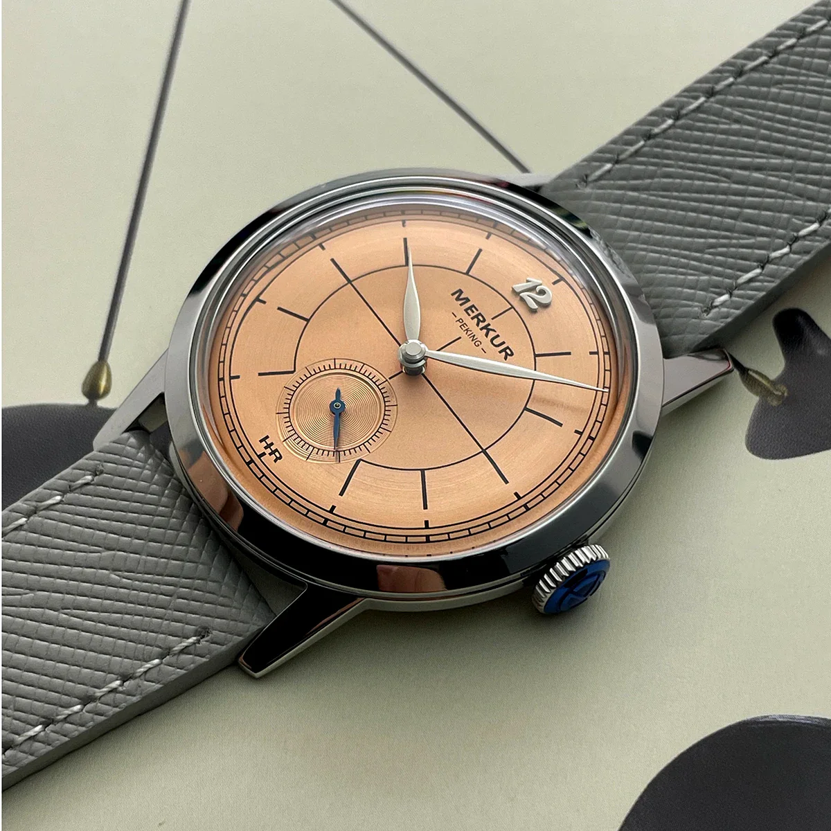Pierre Paulin Salmon Dial Watch thinner Case - Image 6